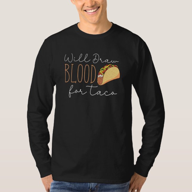 Phlebotomist  Taco  Phlebotomie  Retro T-Shirt (Vorderseite)