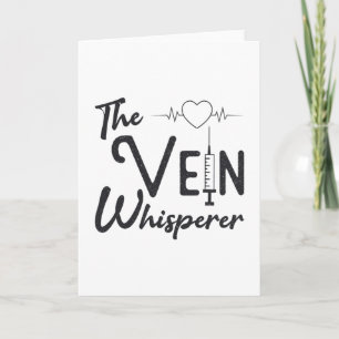 Phlebotomist The Vein Whisperer Nurse Phlebotomie Karte