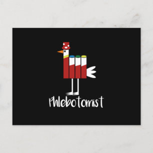 Phlebotomist Vacutainer Phlebotomy Blood Gift Postkarte