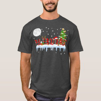 Phlebotomist Xmas Tree Light Leopard Weihnachtsman T-Shirt