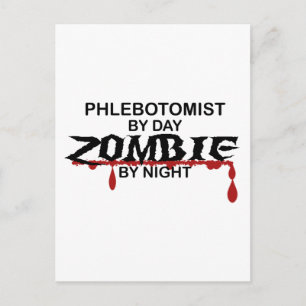 Phlebotomist Zombie Postkarte