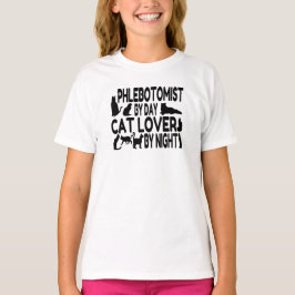 Phlebotomistin Cat Lover T-Shirt