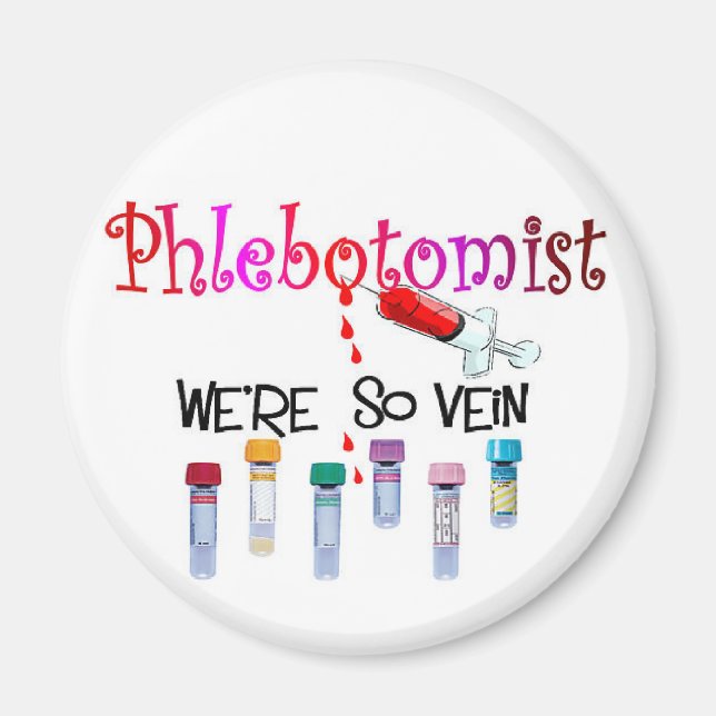 Phlebotomistische Geschenke Magnet (Vorne)