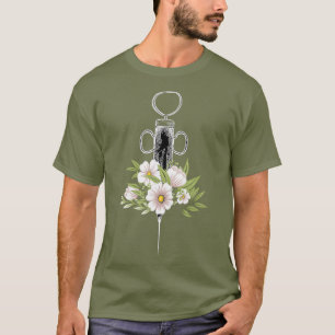 Phlebotomistische Life-Injektion Phlebotomie-Blume T-Shirt