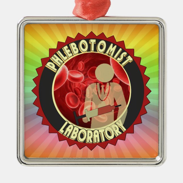 PHLEBOTOMISTISCHES BLUTLOGIUM ORNAMENT AUS METALL (Vorne)