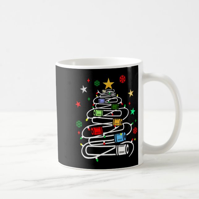 Phlebotomy Blood Tube Christmas Tree Phlebotomist  Kaffeetasse (Rechts)