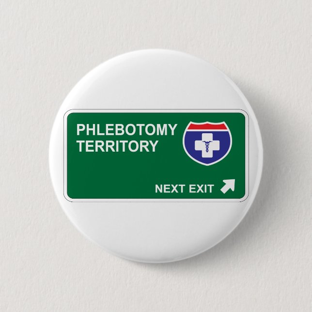 Phlebotomy-folgender Ausgang Button (Vorderseite)