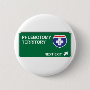 Phlebotomy-folgender Ausgang Button