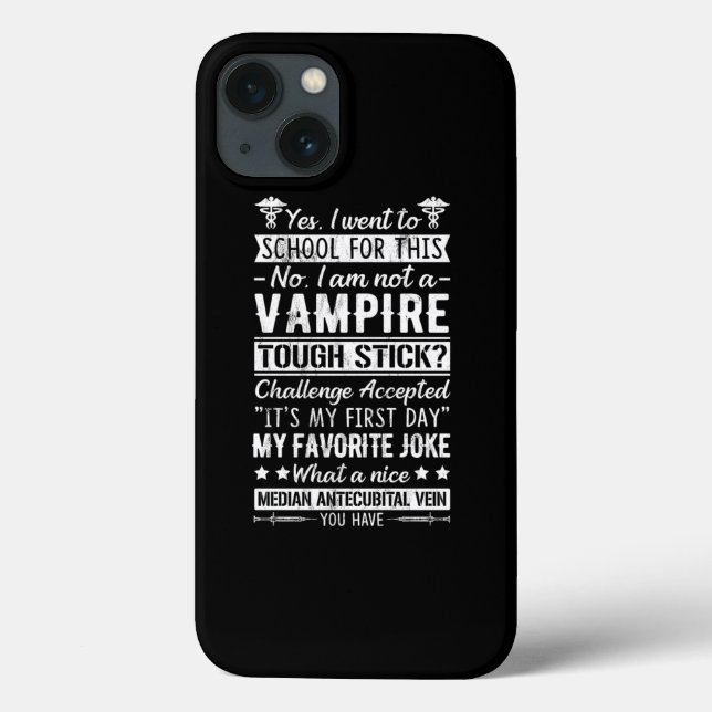 Phlebotomy S Phlebotomist Vampire  Case-Mate iPhone Hülle (Rückseite)