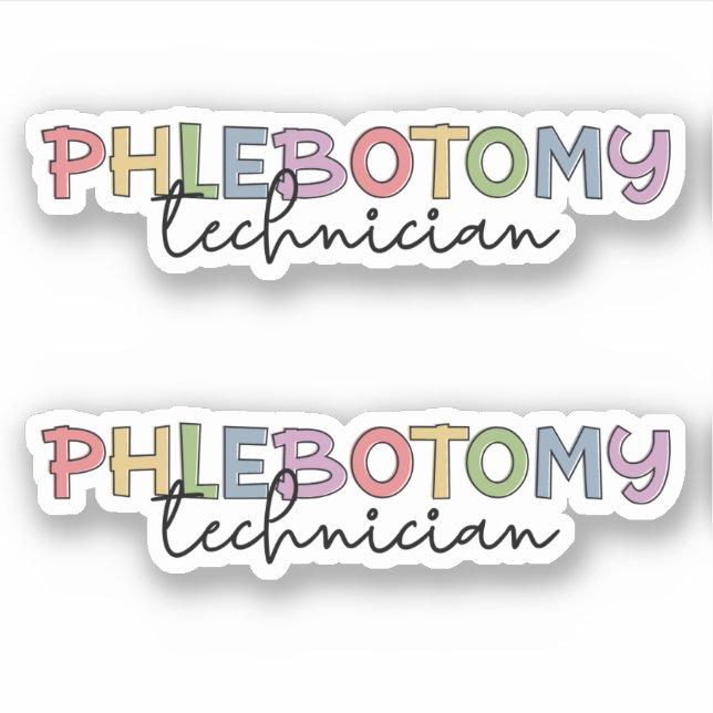 Phlebotomy Technician PBT Phlebotomie Tech Aufkleber (Vorderseite)