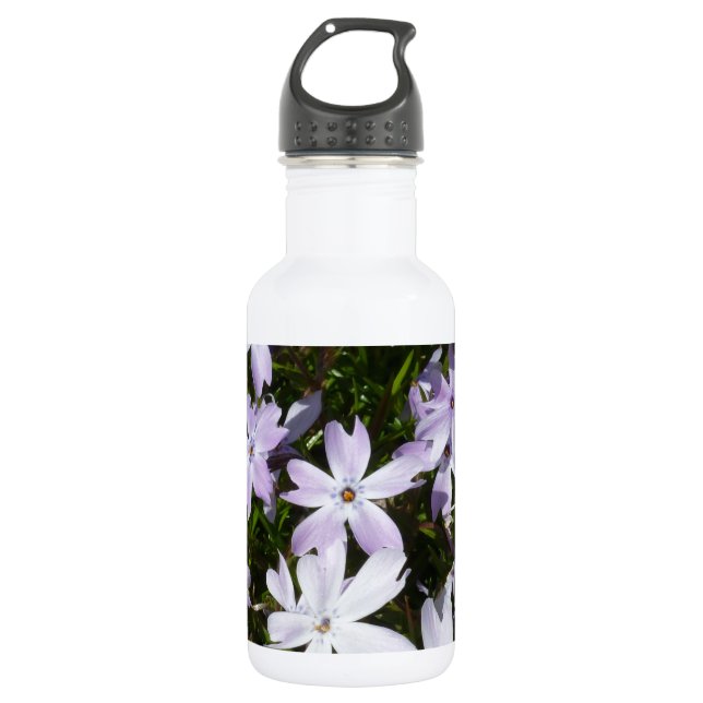 Phlox-Blume Edelstahlflasche (Vorderseite)