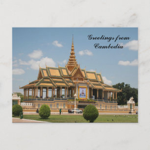Phnom penh-Grüße Postkarte