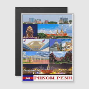 Phnom Penh - Kambodscha - Mosaik - Magnetkarte
