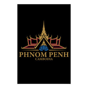 Phnom Penh Kambodscha Südostasien Poster
