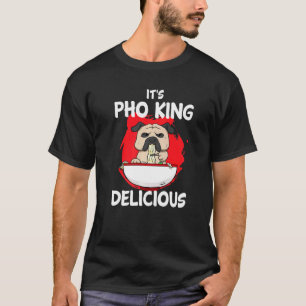 Pho Asiatische Suppe Vietnam Nudel Suppe Hund Pitb T-Shirt