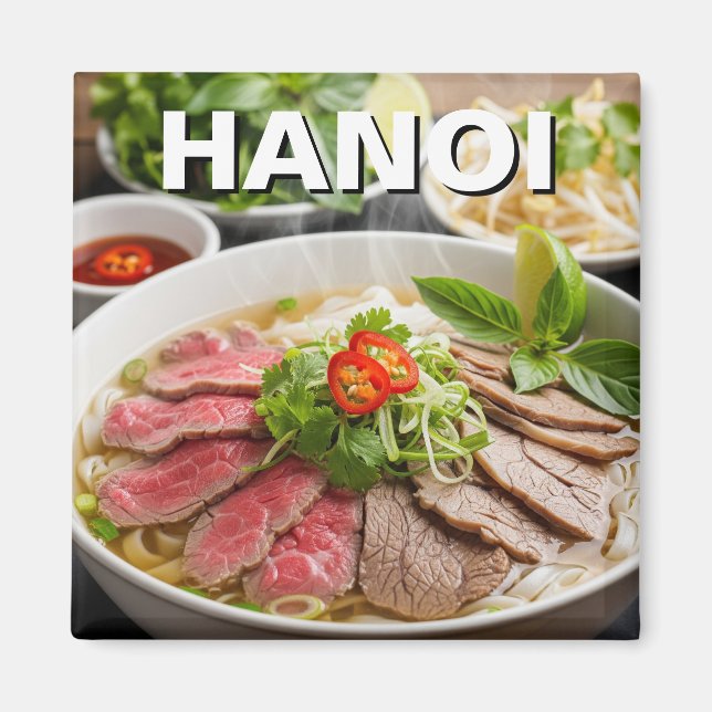 Pho Hanoi Vietnam Travel Magnet (Vorne)