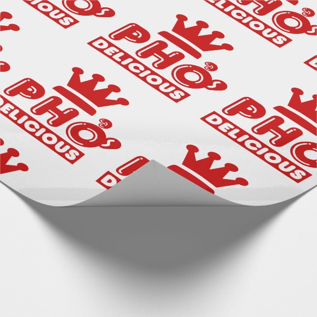 Pho King Delicious Geschenkpapier (Ecke)