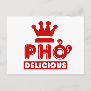 Pho King Delicious Postkarte
