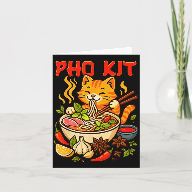 Pho Kit Mariners Cat Funny Meme  Karte (Vorderseite)