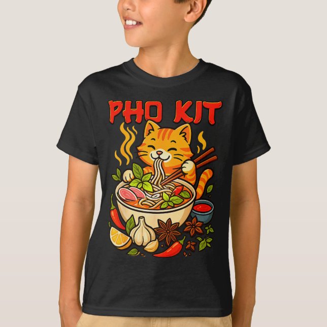 Pho Kit Mariners Cat Funny Meme  T-Shirt (Vorderseite)