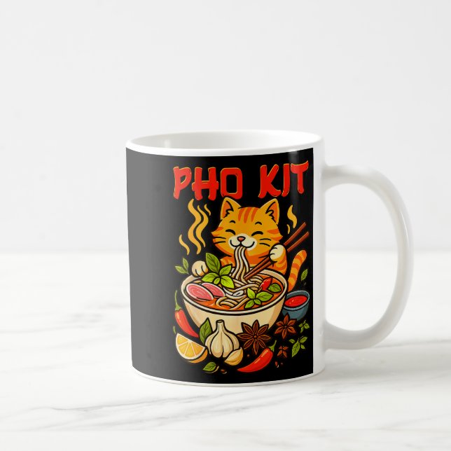 Pho Kit Mariners Katze Lustiges Meme  Kaffeetasse (Rechts)