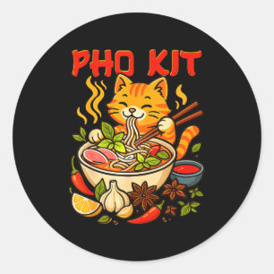 Pho Kit Mariners Katze Lustiges Meme Runder Aufkleber