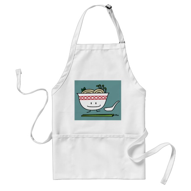 Pho Nudel-Schüssel-Vietnam-Suppenlöffelessstäbchen Schürze (Vorne)