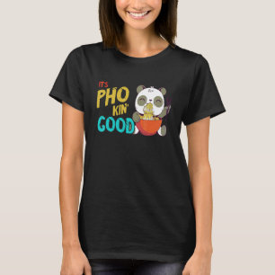 Pho-Nudelsuppe Panda Pho-Schale Asiatisches Essen T-Shirt