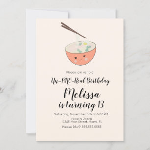 Pho Oriental Birthday Dinner Restaurant Party Einladung