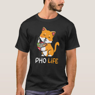 Pho-Suppe Katze Pho Leben Asiatisch Vietnamesisch T-Shirt