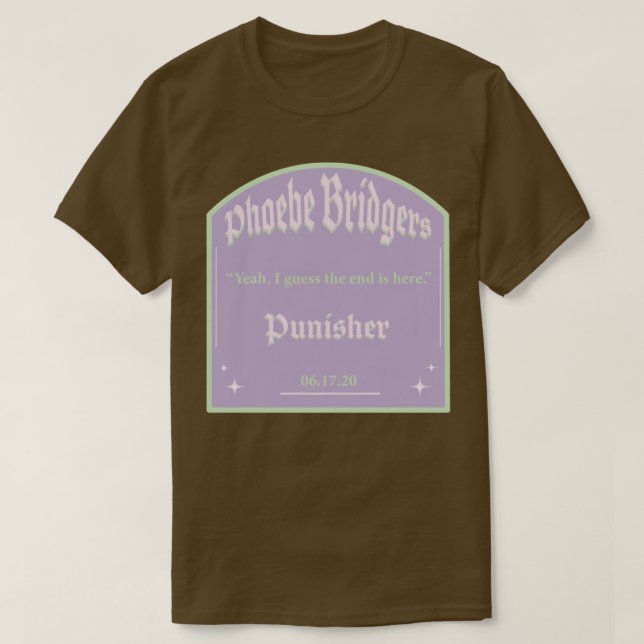 Phoebe Bridgers Grave lila T-Shirt (Design vorne)