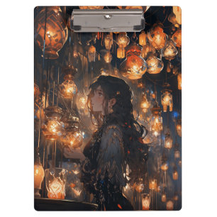 Phoebe in der Halle der Lanterns Klemmbrett