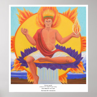 Phoebus Apollo - Sitzplatz auf dem Mystic Lila Lot Poster