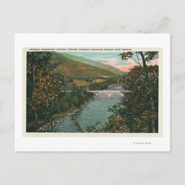 Phoencia, Brücke über Esopus Postkarte (Vorderseite)