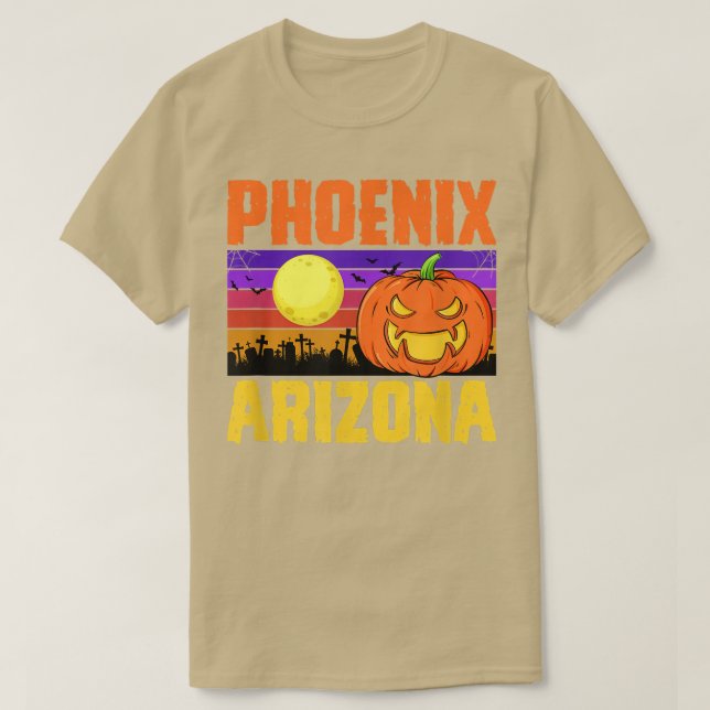 Phoeni Arizona Happy Halloween Party Stadt Pr T-Shirt (Design vorne)