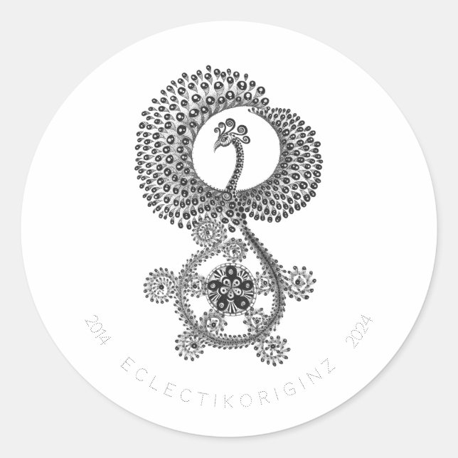 Phoenix 10 Jahre Runder Aufkleber (Vorderseite)