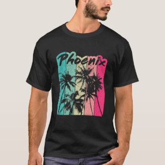 Phoenix | 80's Retro Palmen Trees Phoenix Urlaub T-Shirt