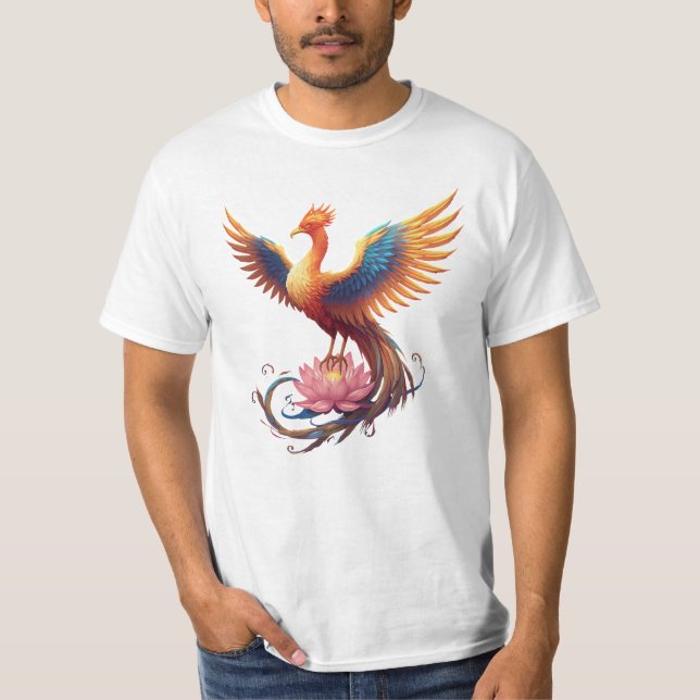 Phoenix-Anstieg - Symbol für Stärke und Erneuerung T-Shirt (Vorderseite)