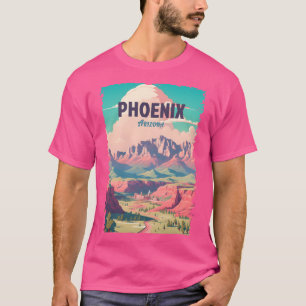 Phoenix Arizona America Wüste Travel Poster Wall T-Shirt