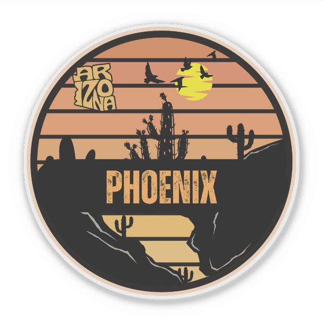 Phoenix, Arizona Aufkleber (Vorderseite)