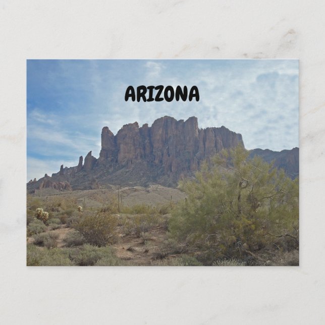 Phoenix Arizona Berge in der Wüste Gruß Postkarte (Vorderseite)