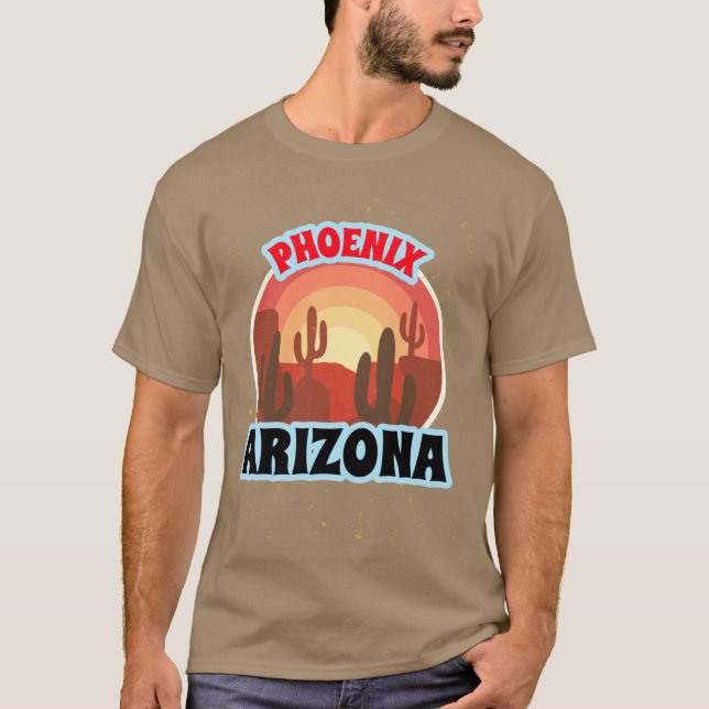 PHOENIX ARIZONA CACTUS SHIRT STICKER GIFT IDEA Box (Vorderseite)