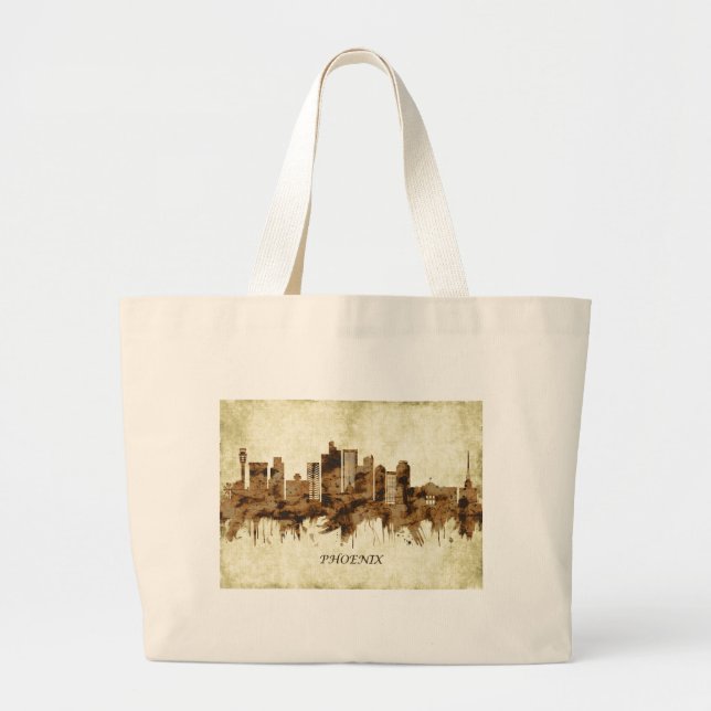 Phoenix Arizona Cityscape Jumbo Stoffbeutel (Vorne)