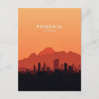 Phoenix Arizona: Desert Sunset Postkarte