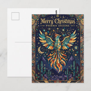 Phoenix, Arizona, Frohe Weihnachten Postkarte