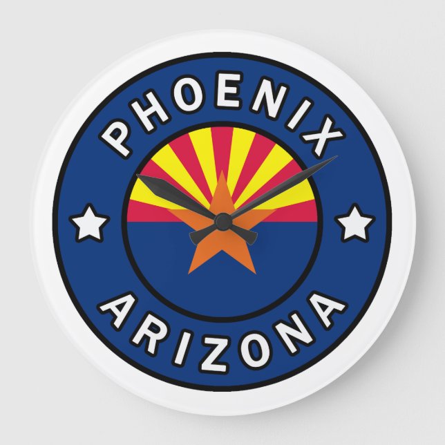 Phoenix Arizona Große Wanduhr (Vorderseite)