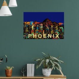 Phoenix, Arizona in Graffiti Poster