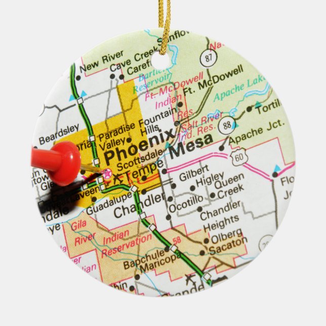 Phoenix, Arizona Keramik Ornament (Vorne)