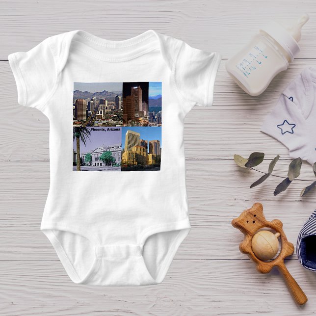 Phoenix Arizona Montage Baby Strampler (Phoenix Arizona Montage Baby Bodysuit)