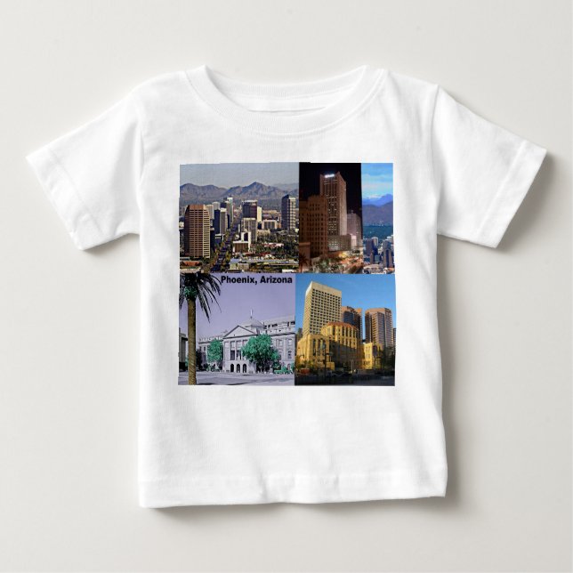 Phoenix Arizona Montage Baby T-shirt (Vorderseite)